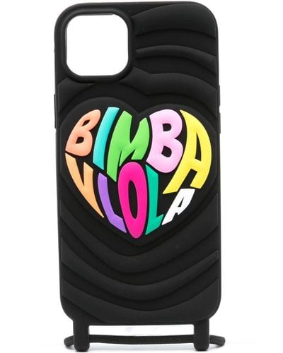 Bimba Y Lola Logo-embossed Iphone 14 Plus Case - Black