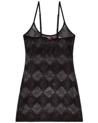 DIESEL Ufpt-donnie Stretch-lace Chemise - Black