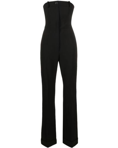 Moschino Strapless Straight-leg Jumpsuit - Black
