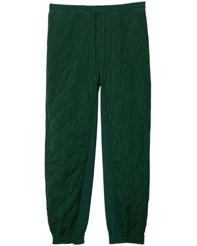Burberry Quilted Track Trousers - Green