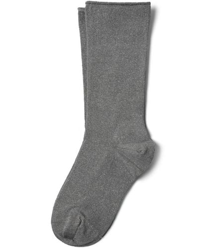 Brunello Cucinelli Lurex Cashmere Blend Socks - Grey