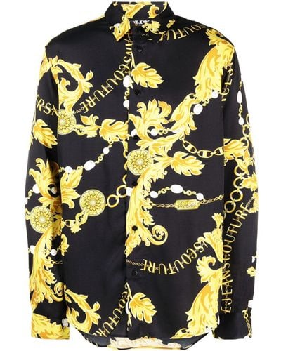 Versace Overhemd Met Lange Mouwen - Zwart