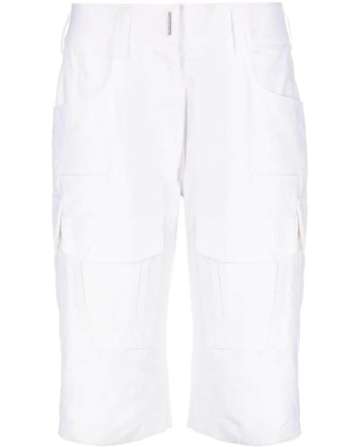 Givenchy Cargo Bermuda Shorts - White