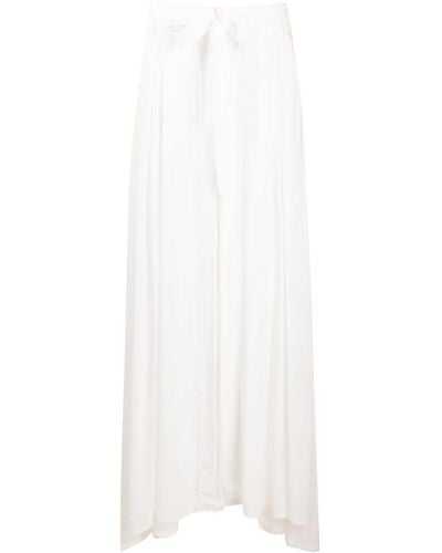Ann Demeulemeester Tie-waist Pleated Skirt - White