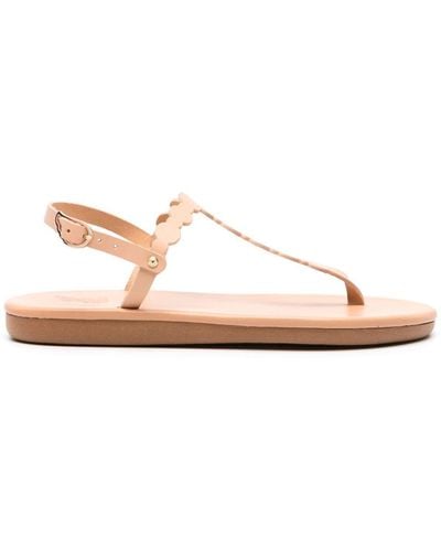 Ancient Greek Sandals Velos Flat Leather Sandals - Pink
