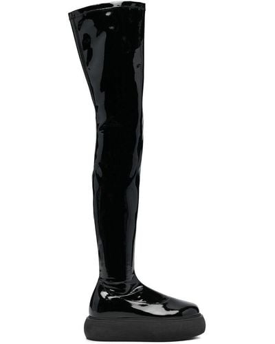 The Attico Over-Knee Boots - Black