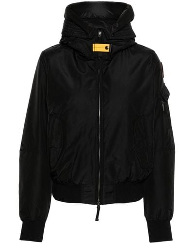 Parajumpers Logo-patch Hooded Padded Jacket - Black