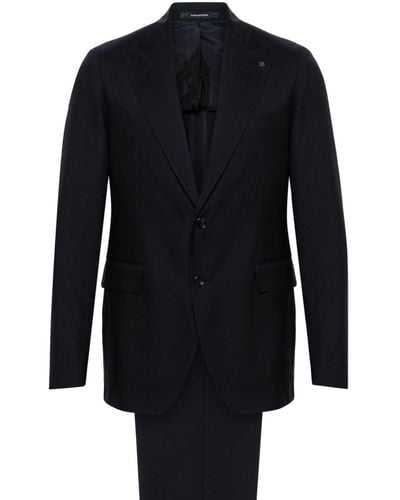 Tagliatore Single-breasted Wool Suit - Blue