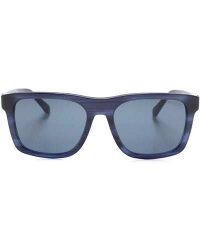 Moncler Colada Sonnenbrille mit eckigem Gestell - Blau