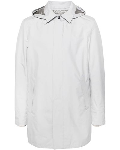Herno Laminar Hooded Raincoat - White