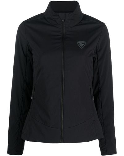 Rossignol Logo-patch Stand-up Collar Jacket - Black
