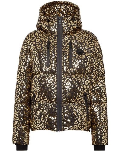 Philipp Plein Leopard-print Puffer Jacket - Metallic