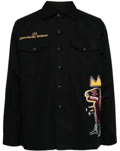 Maharishi X Jean-michel Basquiat Broek Met Borduurwerk - Zwart