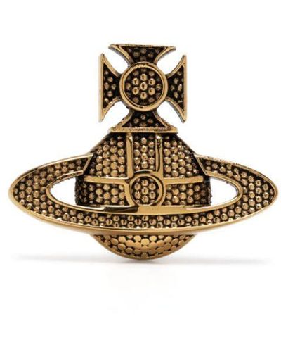 Vivienne Westwood Oorbellen Met Orb-logo - Metallic