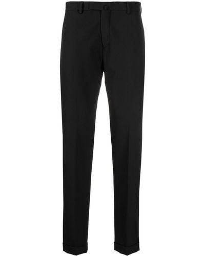 Briglia 1949 Mid-rise Tailored Twill Trousers - Black