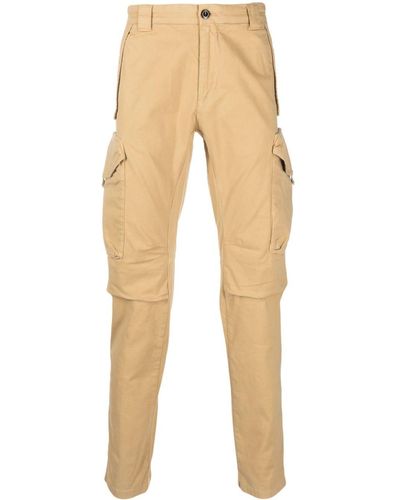 C.P. Company Low-rise Straight-leg Trousers - Natural