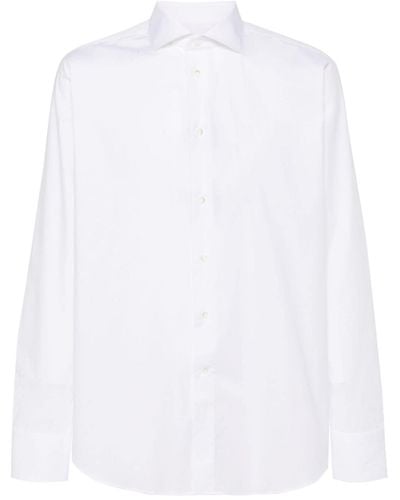 Canali Langärmeliges Hemd - Weiß