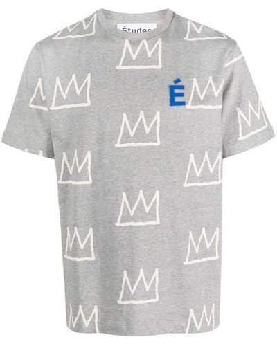 Etudes Studio T-shirt Met Print - Wit