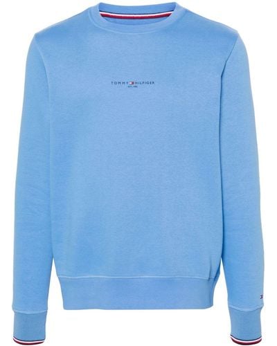 Tommy Hilfiger Logo-print Sweatshirt - Blue
