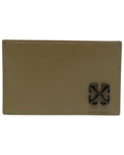 Off-White c/o Virgil Abloh Jitney Leather Cardholder - Green