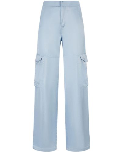 Gcds Pantalones tipo cargo de talle alto - Azul