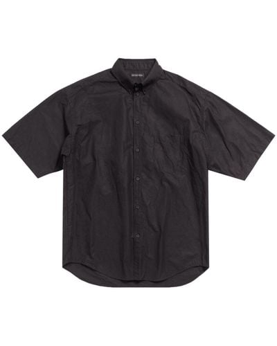 Balenciaga Katoenen Overhemd - Zwart