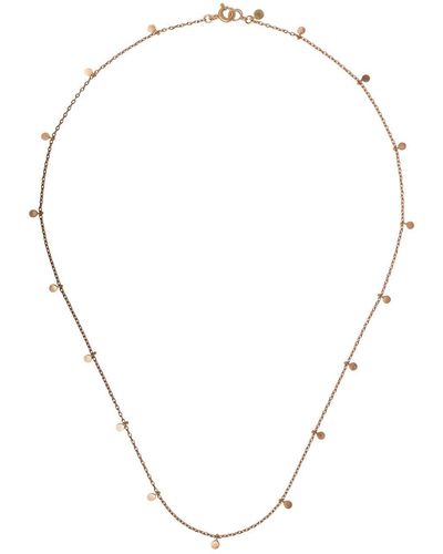 Sia Taylor 18kt Rose Gold Even Dots Necklace - Natural