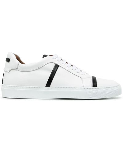Malone Souliers Stripe-detail Low-top Trainers - White