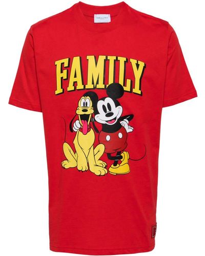 FAMILY FIRST Duo Graphic-print Cotton T-shirt - Red