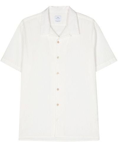 PS by Paul Smith Seersucker Organic-cotton Shirt - White