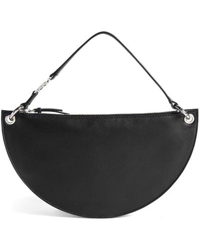 DSquared² Curved Leather Tote Bag - Zwart