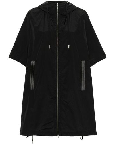 Peserico Bead-embellished Hooded Coat - Black