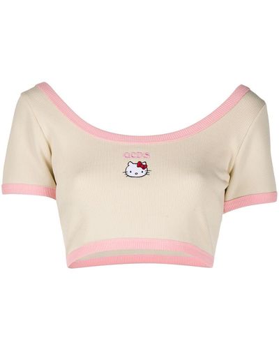 Gcds X Hello Kitty Cropped T-shirt - Multicolour