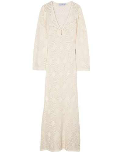 Faithfull The Brand Robe Serena en maille - Blanc