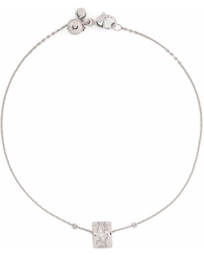 Georg Jensen Pulsera Fusion en oro blanco de 18kt con diamantes y charm - Metálico