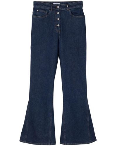 Ports 1961 Jeans svasati a vita alta - Blu