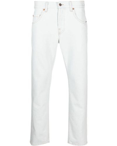 Gucci Mid-rise Tapered-leg Jeans - White