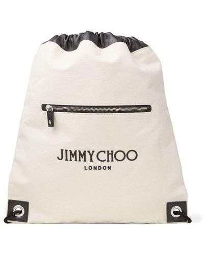Jimmy Choo Joshu ロゴ バックパック - ナチュラル