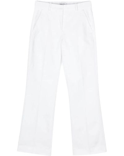 Calvin Klein Pantalon droit en serge - Blanc