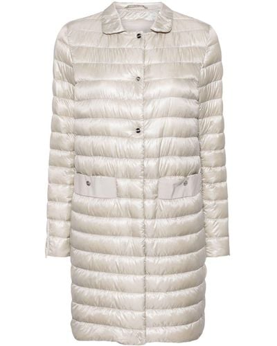 Herno Quilted Down Coat - White