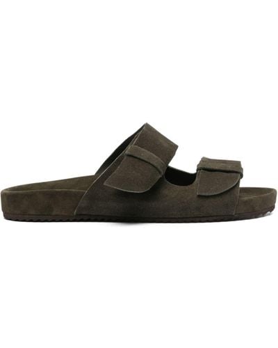 Ancient Greek Sandals Diógenes Suede Slides - ブラック