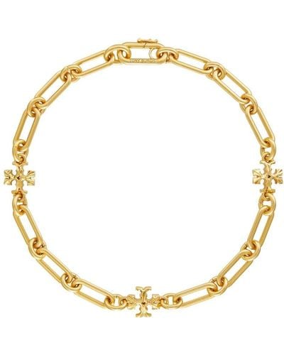Tory Burch Roxanne Chain-link Necklace - Metallic