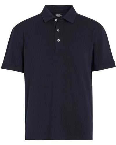 Zegna 12milmil12 Wool Polo Shirt - Blue
