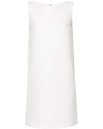 Moschino Sleeveless Flared Short Dress - White