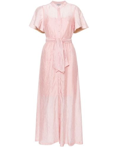 Baruni Clematis Belted Maxi Dress - Pink