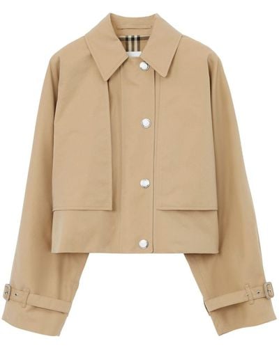 Burberry Pippa Cropped-Jacke - Natur