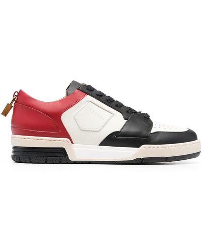 Buscemi Colour-blocked Low-top Sneakers - Red