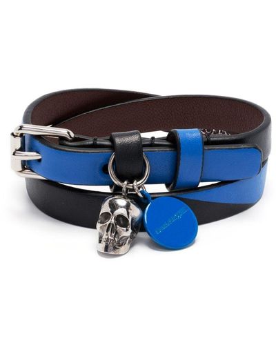 Alexander McQueen Armband mit Schnallenverschluss - Blau