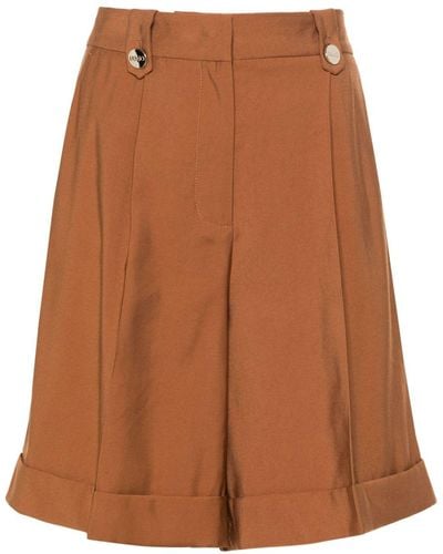 Liu Jo Twill Bermuda Shorts - Brown