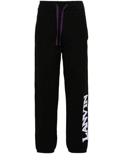 Lanvin Pantalones de chándal con logo bordado de x Future - Negro